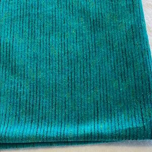 Vintage Teal Velour Fabric 1.5 yards